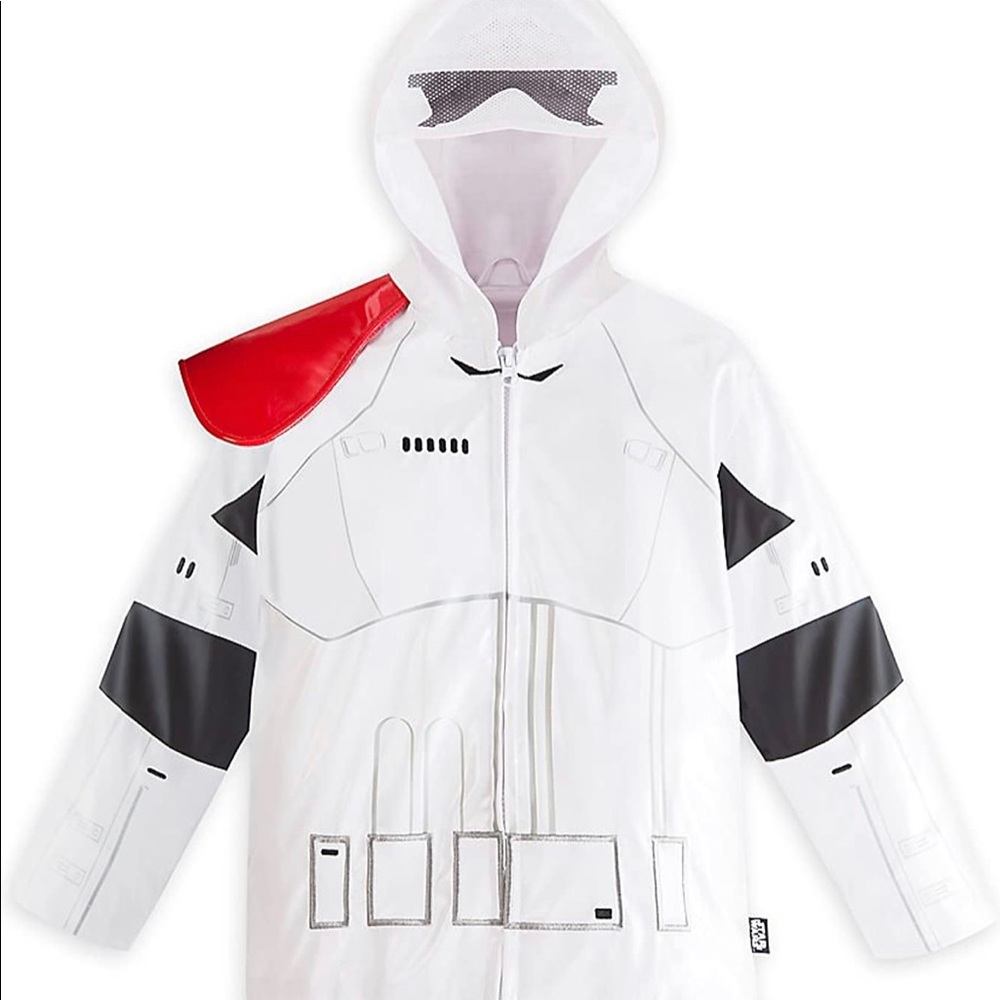 Host pick! Disney Star Wars Stormtrooper Rain Jacket/Raincoat Size 9/10